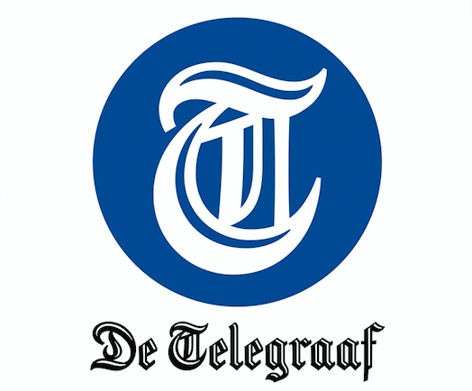 Telegraaf logo met beeldmerk